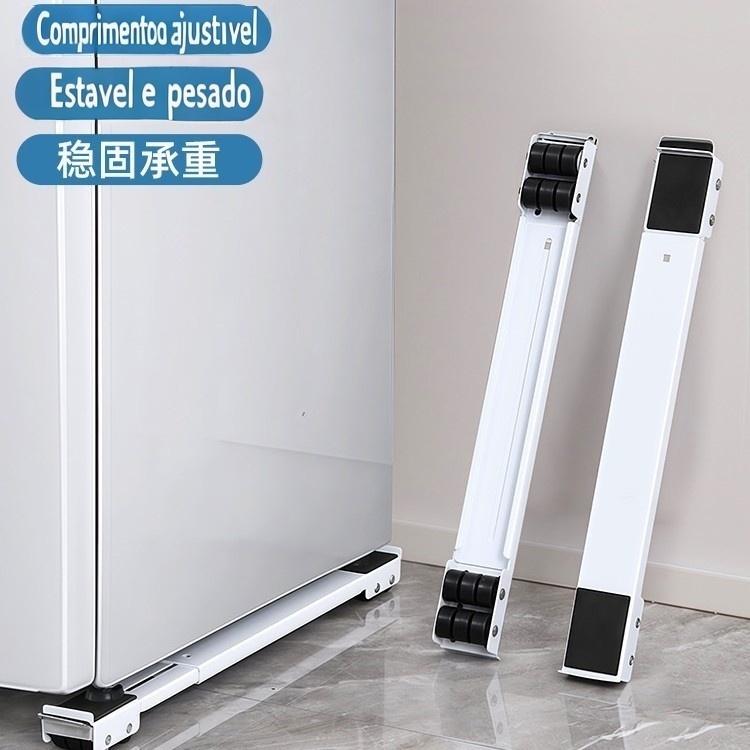 Suporte De Base Com Rodinha Para Geladeira Fogão Máquina Lavar Lousa Base Carrinho até 230kg