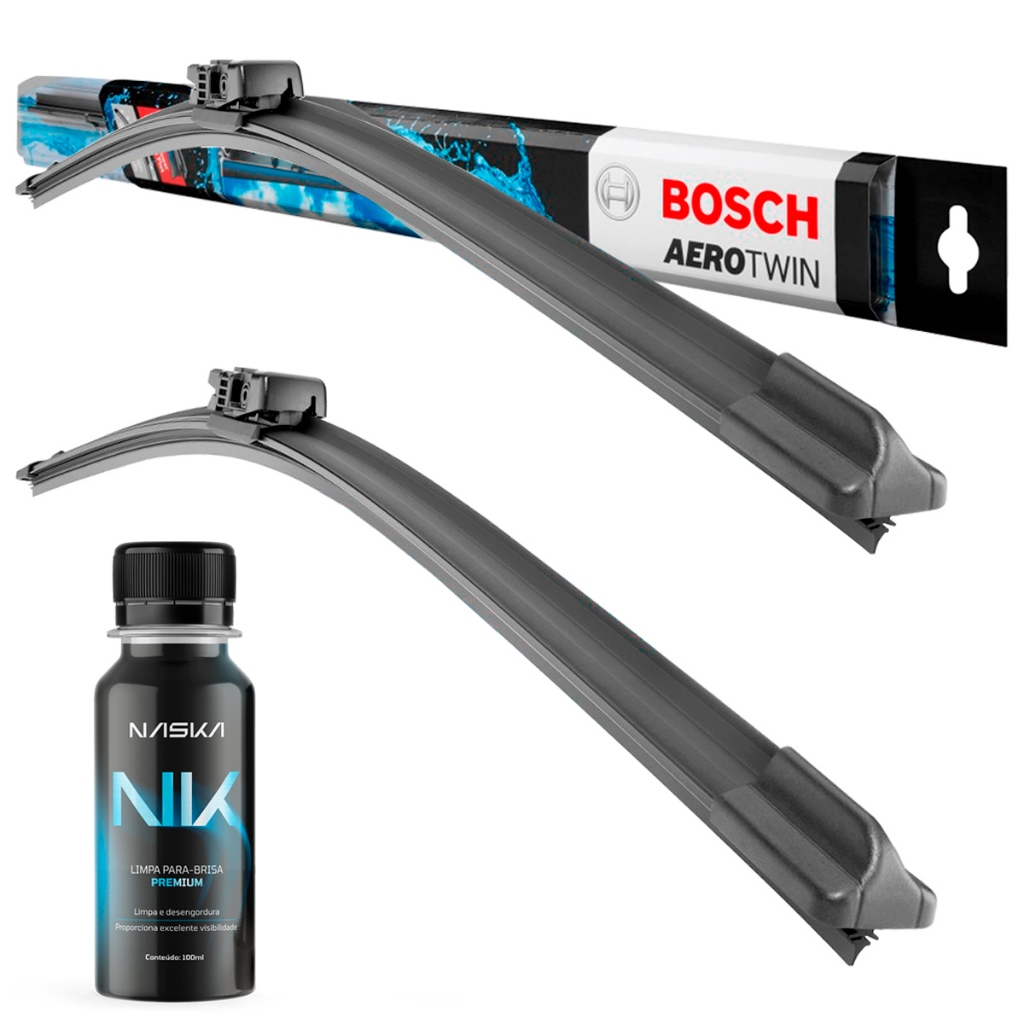 Palheta Limpador Para-brisa Original Bosch Aerotwin Alta Durabilidade e Limpeza Silenciosa