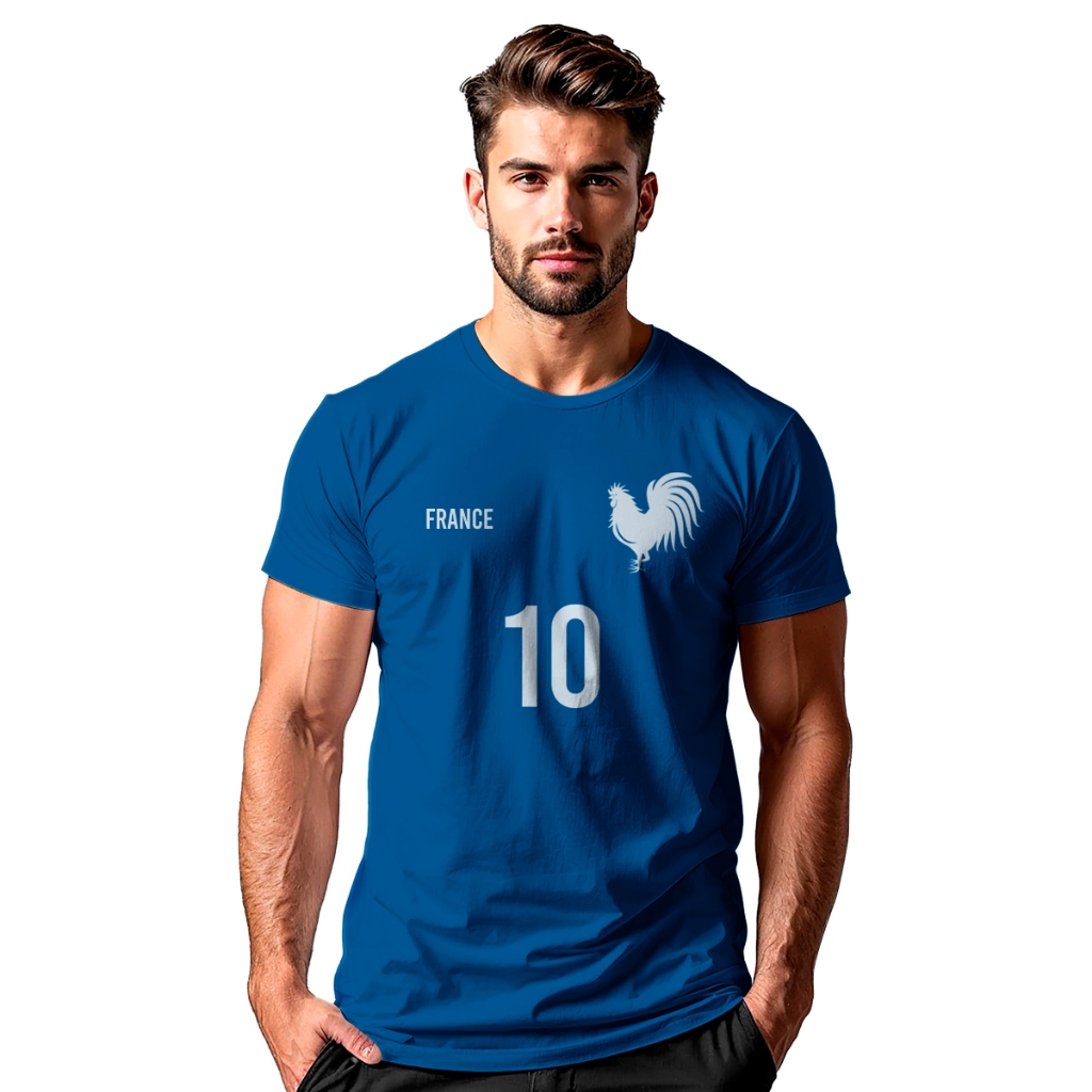 Camiseta blusa Football France Futebol França Francês 26