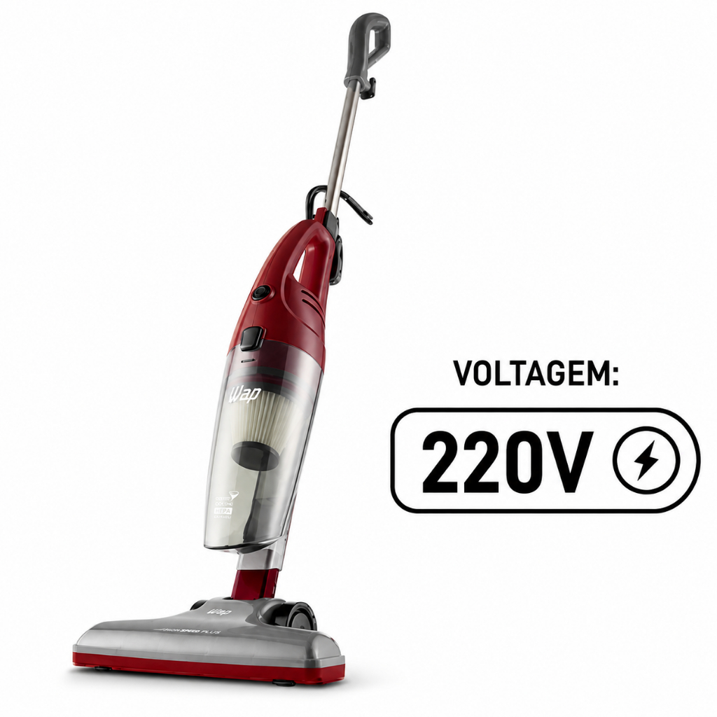 Aspirador De Pó WAP HIGH SPEED PLUS, 3 Em 1, Vertical E De Mão, 1350W, 220V