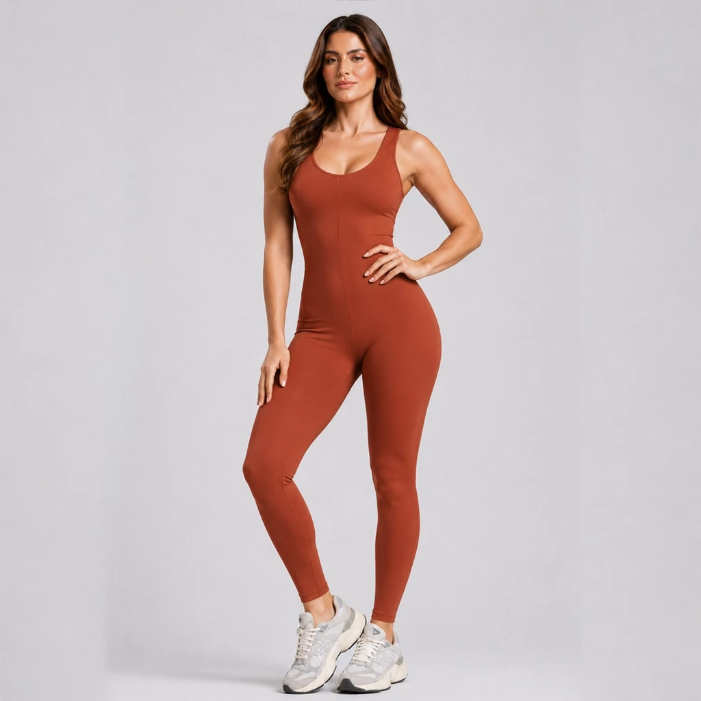 Macacão Longo Legging Fitness Academinha sem transparencia confortavel e seguro para seus treinos — imagem 1