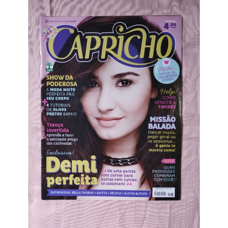 Revista Capricho Demi Lovato Edição 1175 Antiga De Coleção