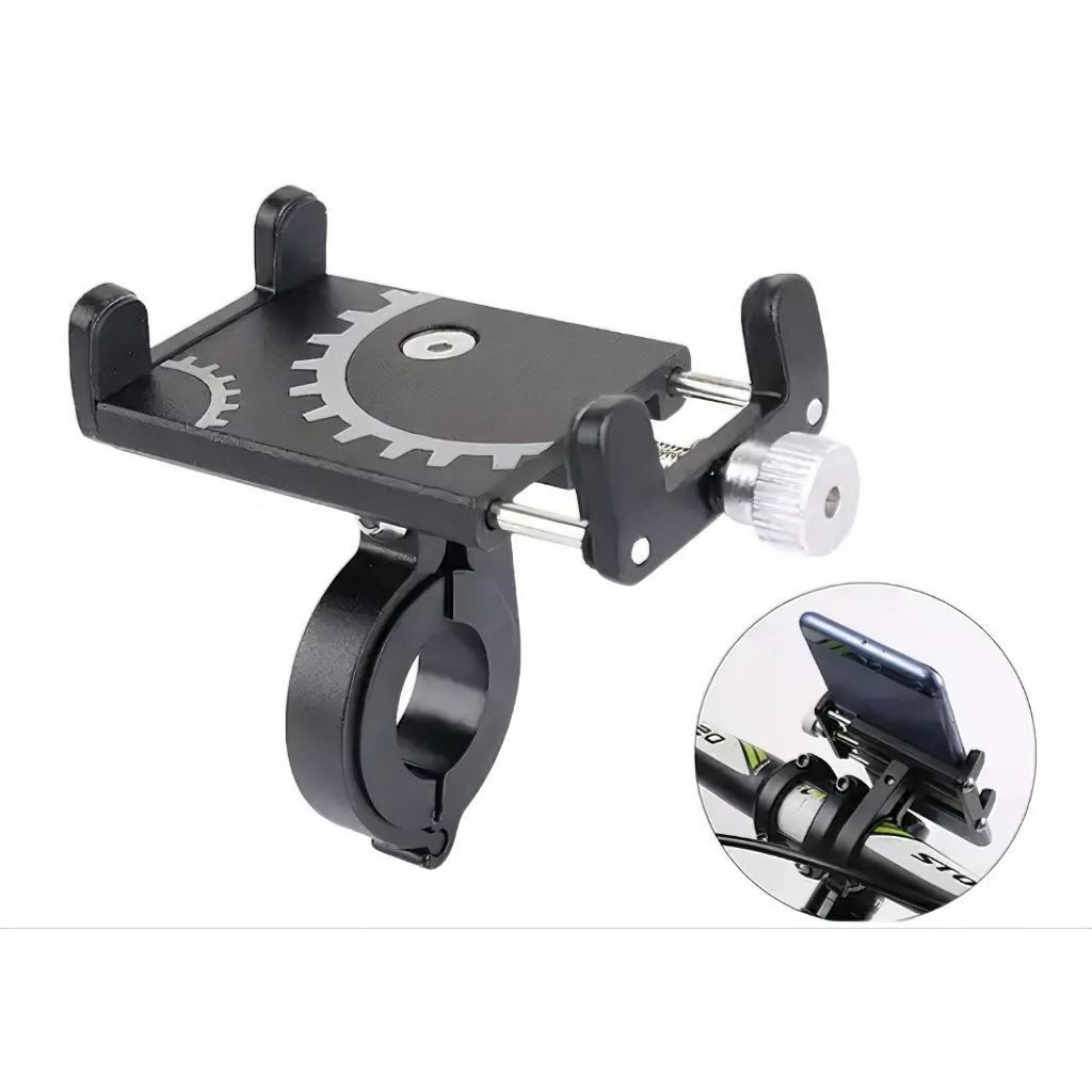 Suporte de celular para bicicleta, liga de alumínio, suporte fixo para celular, suporte de navegação para motocicleta MT