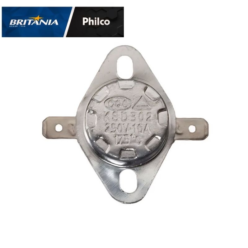 TERMOSTATO BIMETÁLICO FIXO 175C 10A GRILL BGR25B BRITÂNIA