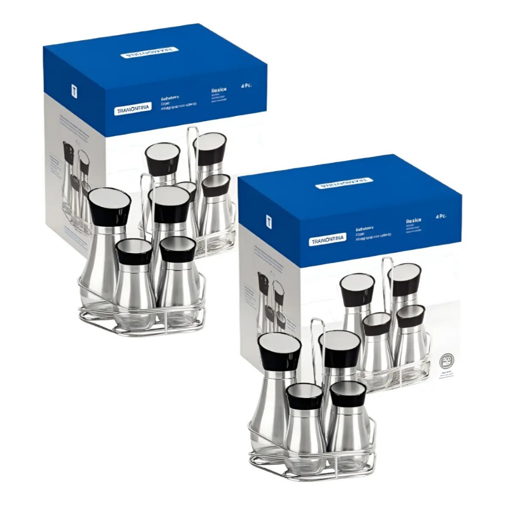 Kit 2 Conjunto Galheteiros Tramontina Realce