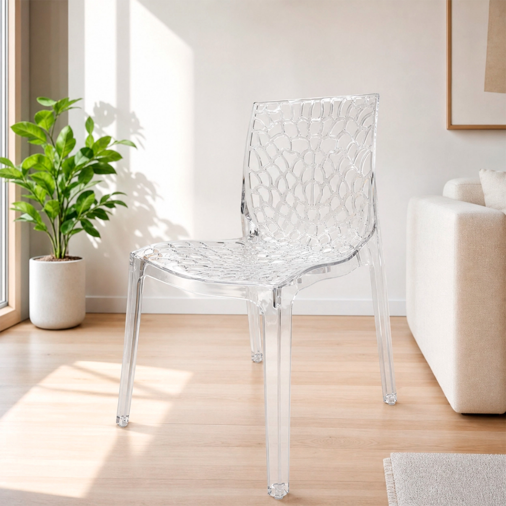 Imagem de Cadeira Gruvyer Moderna Transparente para Área Gourmet e Sala de Jantar - Seat&co