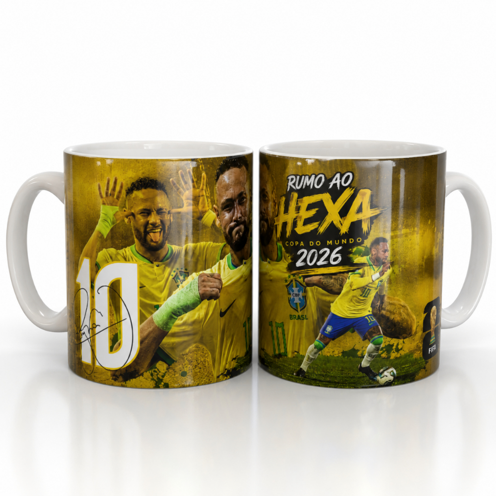 Caneca Neymar Copa do Mundo 2026