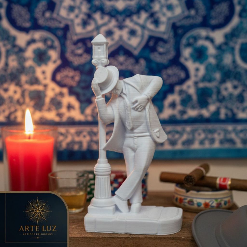 Estátua Zé Pilintra Malandro - Escultura Premium 10,5cm
