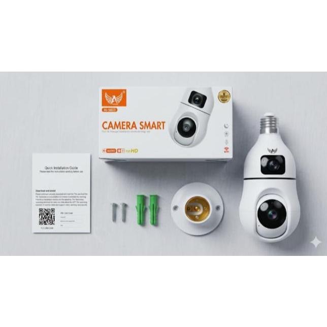 Câmera Lâmpada Espiã Wifi Giratória 360 Ltomex AL-S823 HD