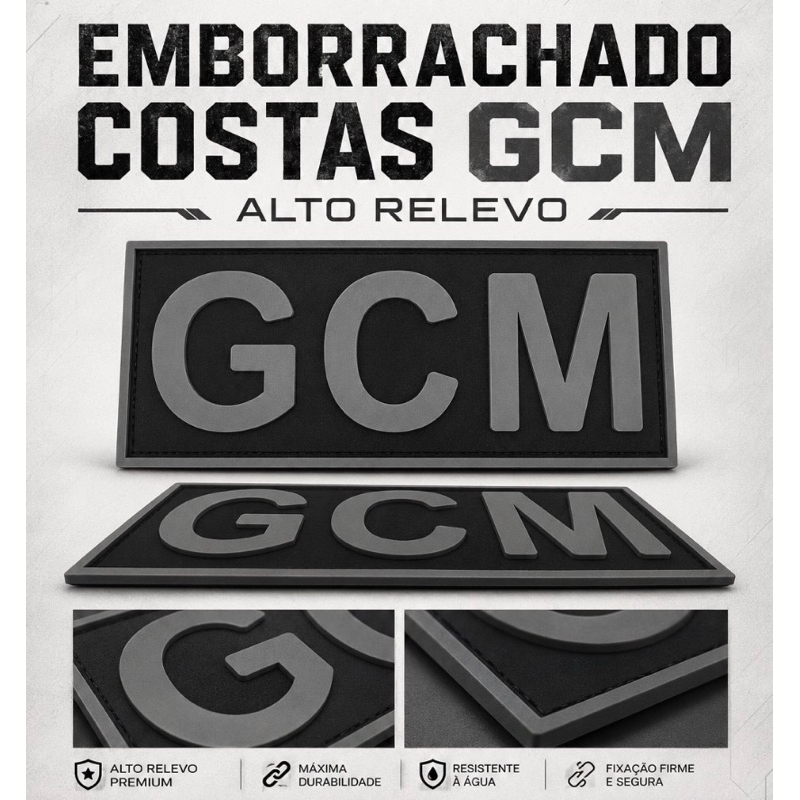 EMBORRACHADO ALTO RELEVO P/ COSTAS - 19 cm X 10 cm