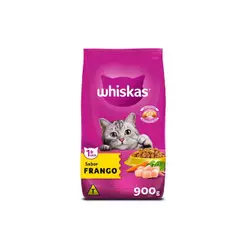 Ração Para Gatos Adultos Frango 900g Whiskas