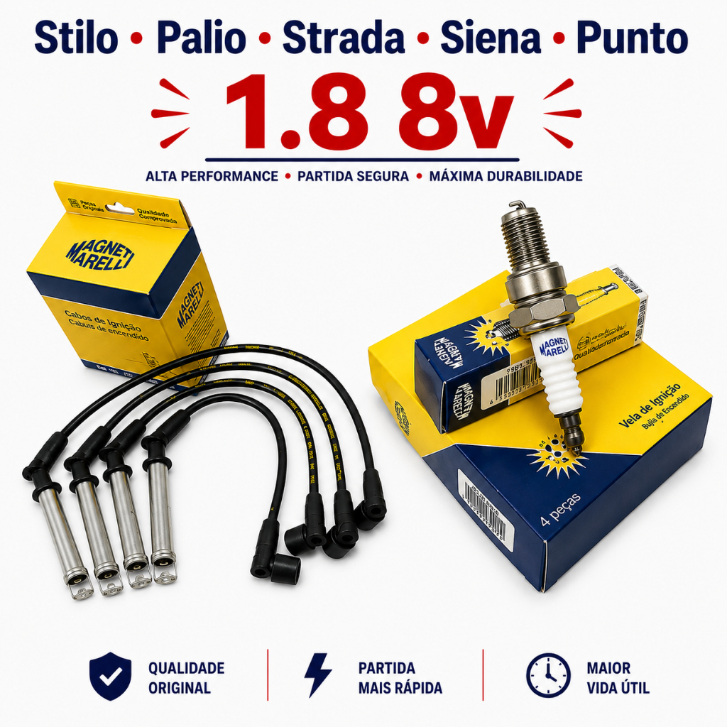 Cabos+Velas Stilo Palio Strada Siena Punto 1.8 8v