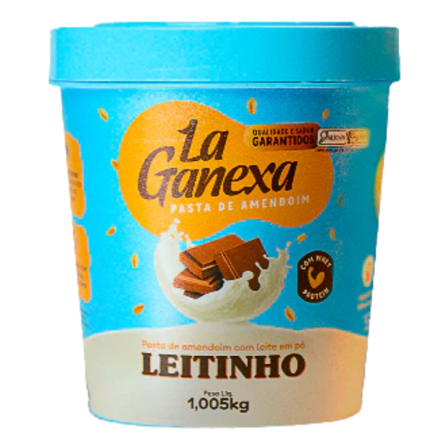 Pasta De Amendoim Sabor Leitinho 1kg - La Ganexa