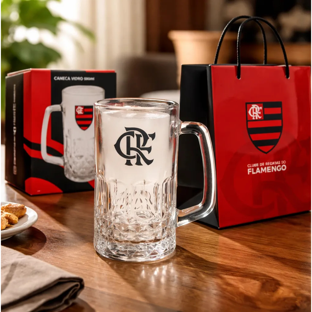 CANECA DORF FLAMENGO + SACOLA PRESENTES FLAMENGO