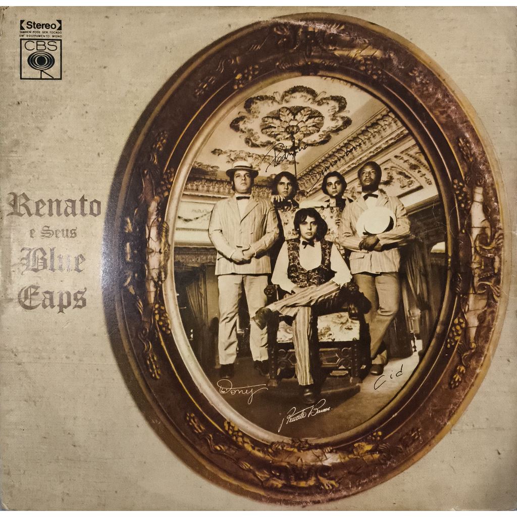 RENATO E SEUS BLUE CAPS 1970 ( CAPA COM MARCAS DO TEMPO DISCO EM BOM ESTADO )