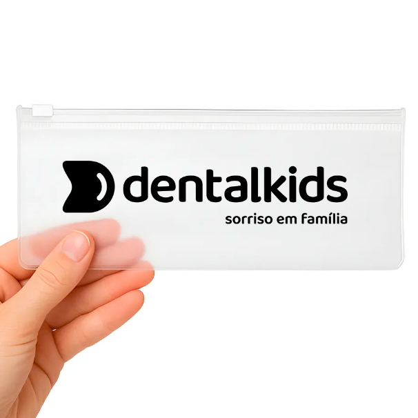 200 Unid Estojo Zip Zap Personalizado Kit Bucal Odontologico