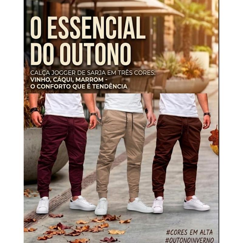 Calça Jogger Masculina Skinny Calça Masculina Moderna Calça Adulto em Promoção