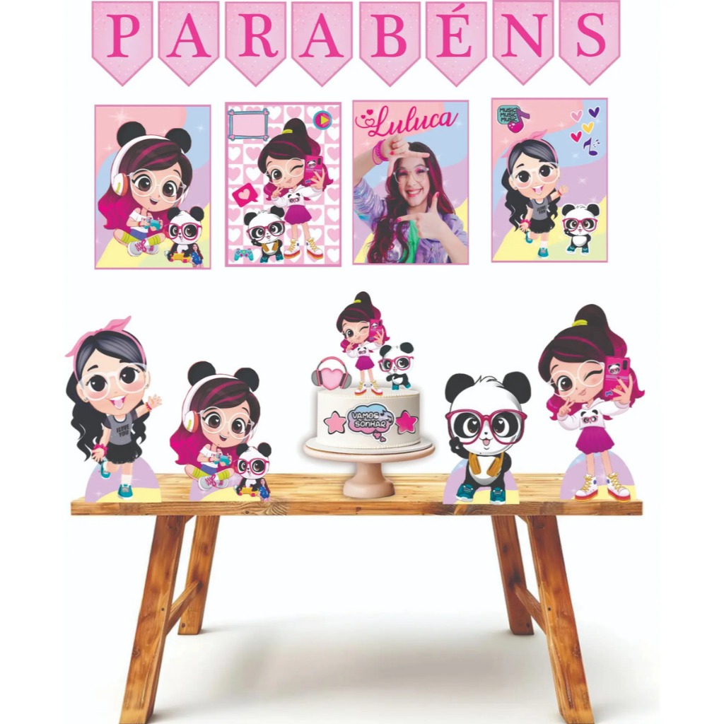 Kit festa em casa personalizado fazemos todos os temas LULUCA