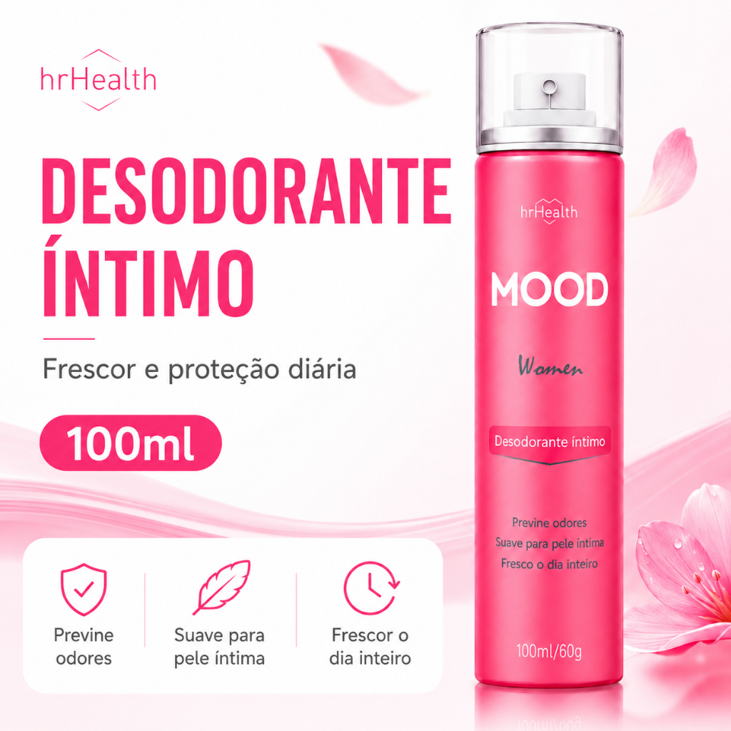 Desodorante Intimo Feminino My Health Mood Women 100Ml Jato Seco Anti Odor Pele Sensivel