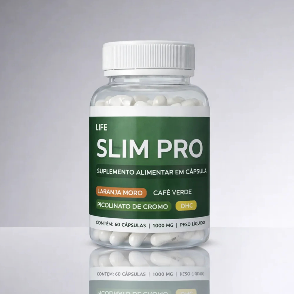 Slim Pro | Suplemento Natural com Fibras, Vitaminas e Extratos para Rotina Alimentar Equilibrada