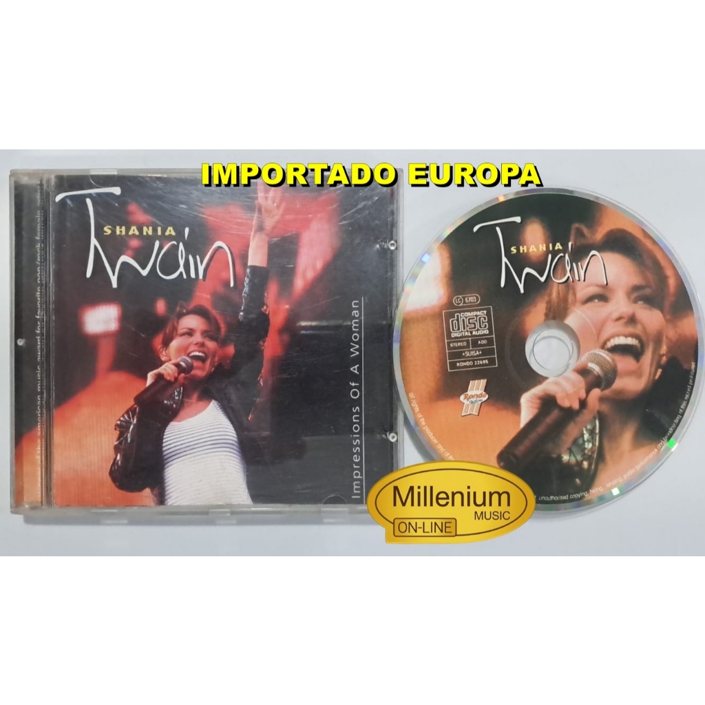 CD Shania Twain  Impressions Of A Woman 1999 Importado Europa Original Gravadora Colecionador Ótimo Estado