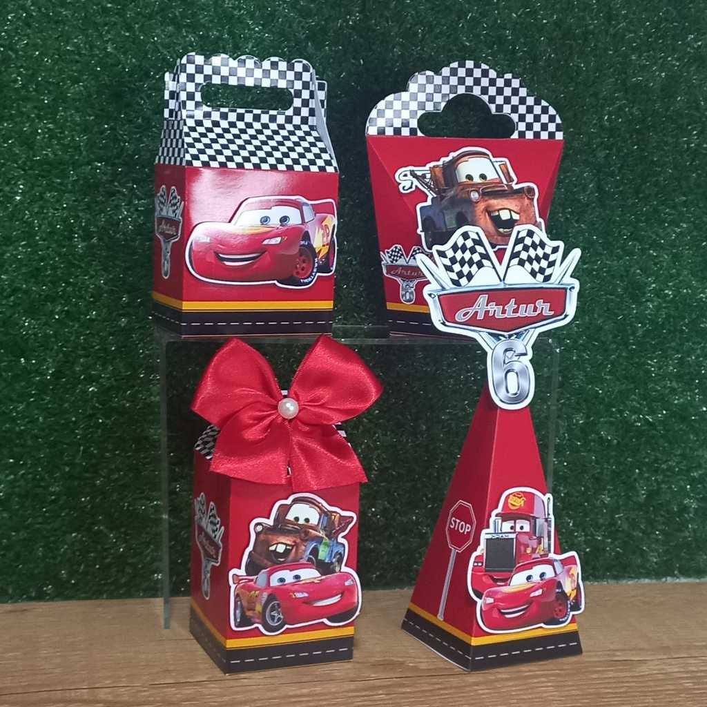 Kit Festa Personalizados MACQUEEN - Caixinhas para Lembrancinhas Aniversário - PAPEL FOTOGRÁFICO