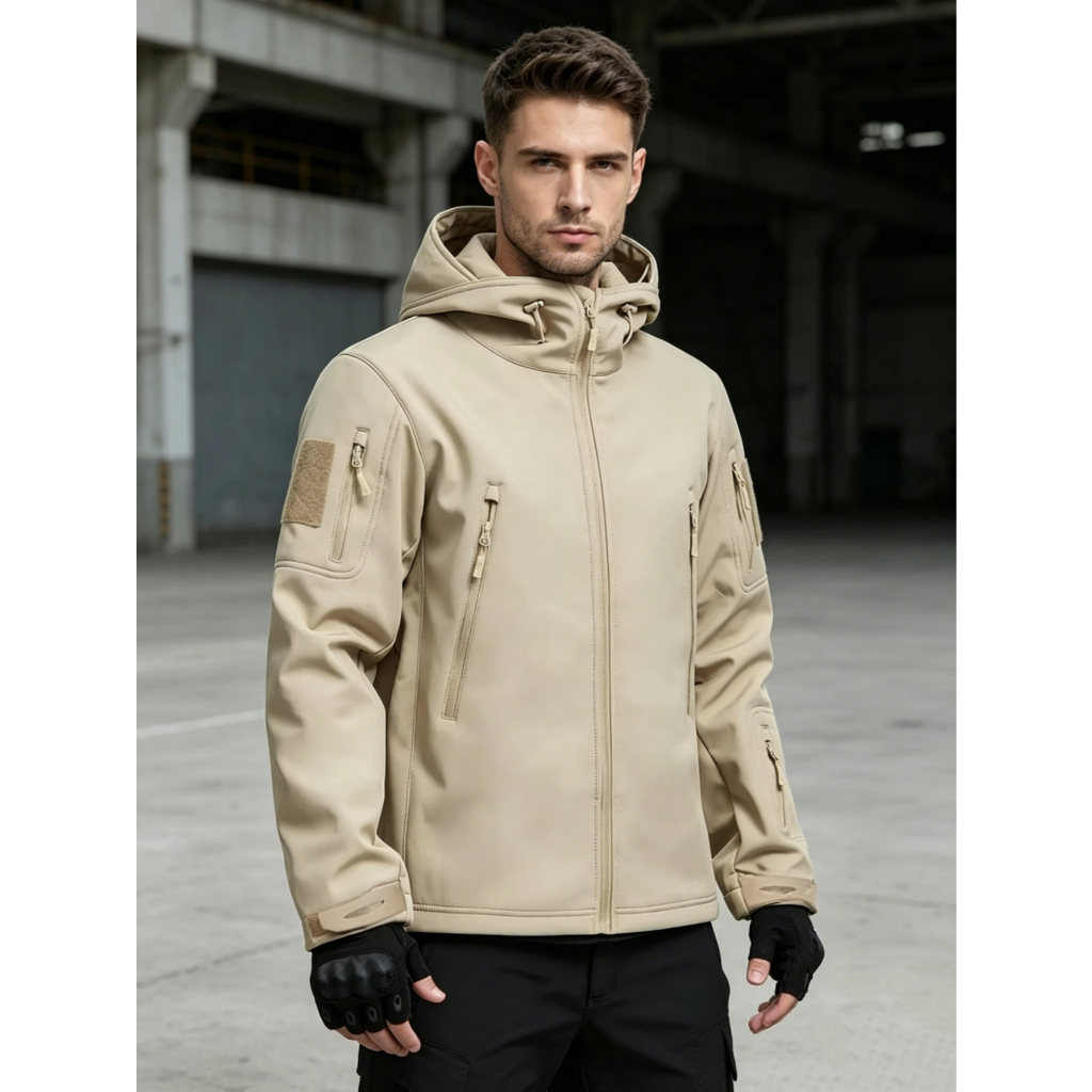 Jaqueta Tática Masculina Impermeável Corta Vento Tática De Inverno