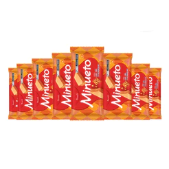 Combo Wafer Minueto Pe de Moleque 73g 8 unidades