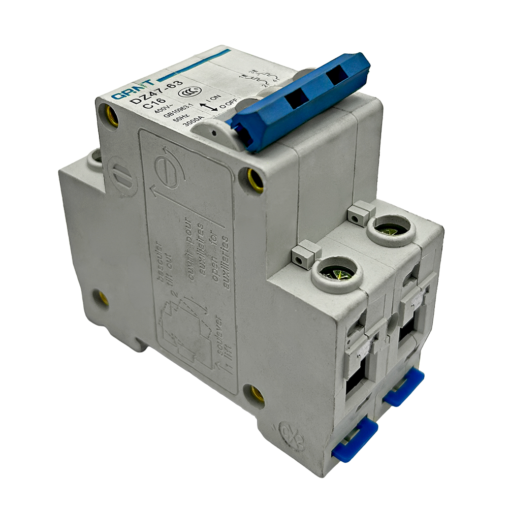 Disjuntor Bipolar DZ47S para Envasadora de Bisnagas Rotativa CATFM 500 R - 16 A
