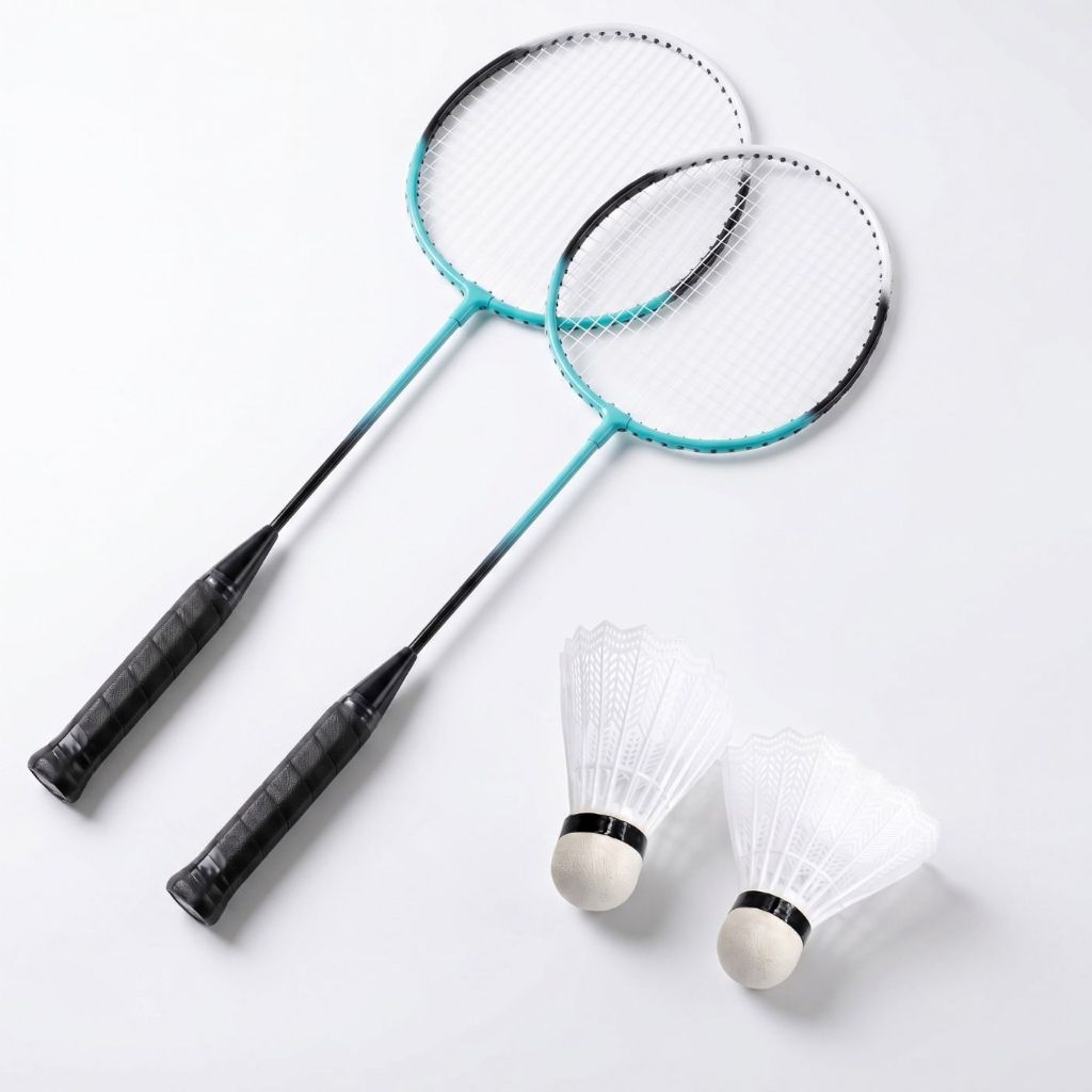 Kit Badminton Completo c/ 2 Raquetes Leves, Petecas e Capa Protetora - jogo, lazer, esporte