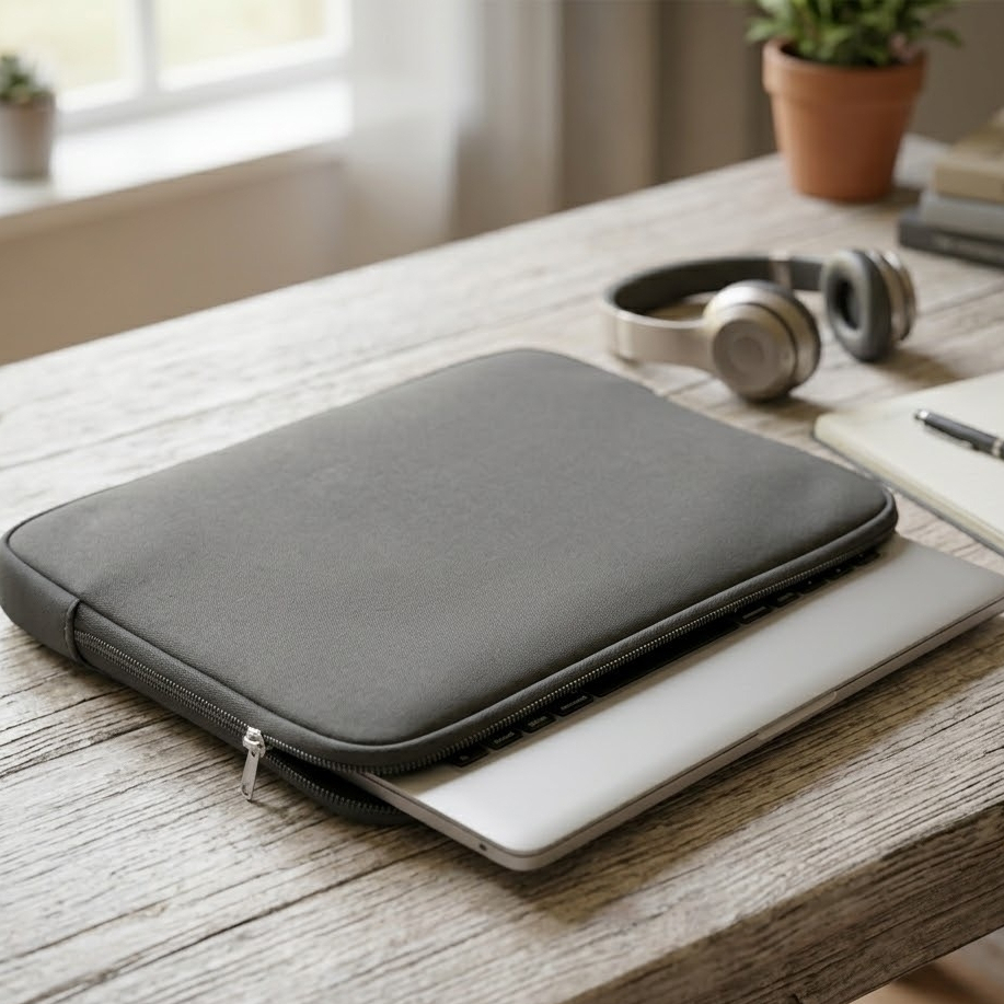 Capa Case Pasta Preta Impermeável para Notebook MacBook Chromebook Ultrabook e Tablet 11" a 17"