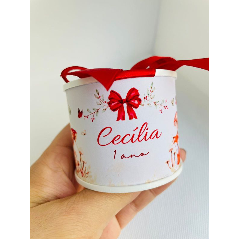 Mini Tubolatas Bosque Encantado | Aniversário | Personalizada com nome | 5x6 | Lembrancinhas | Pronta para uso