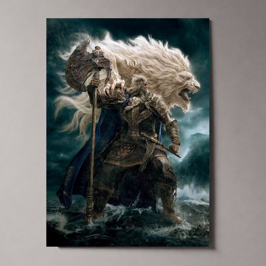 Quadro | Placa Decorativa Elden ring | Poster A4 e A5 em mdf | game jogo