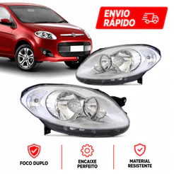Par Farol Fiat Palio 2012 2013 2014 2015 2016 2017 Cromado Ambos