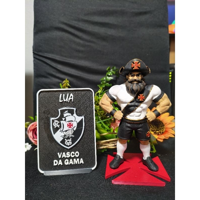 PLACA PERSONALIZADA VASCO DA GAMA COM NOME