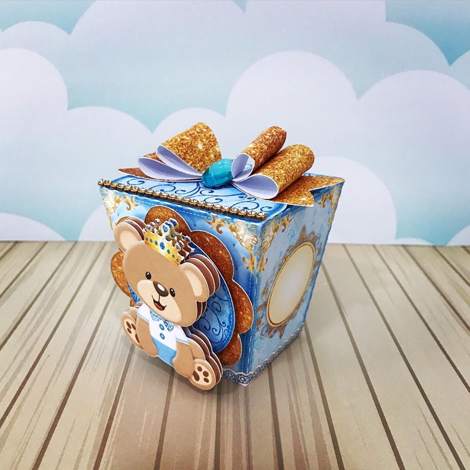 PEGUE E MONTE PERSONALIZADOS URSINHO PRINCIPE PARA FESTA INFANTIL
