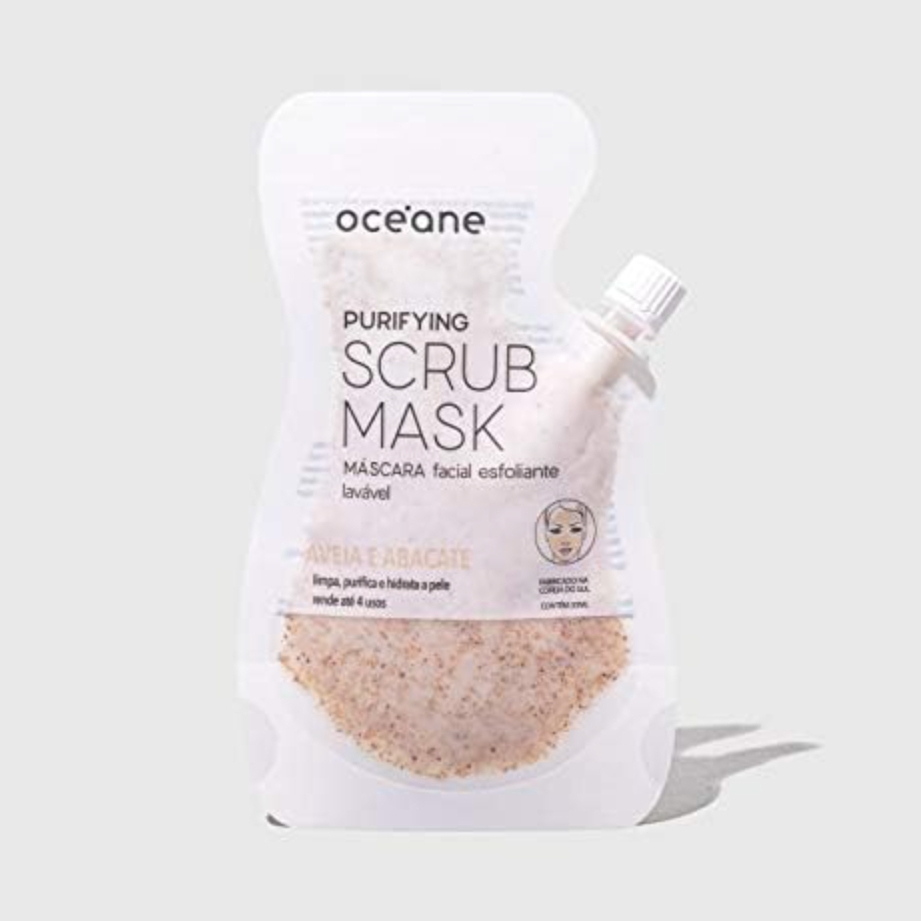 Máscara Facial Océane Esfoliante de Aveia e Abacate Purifying Scrub Mask 35ml