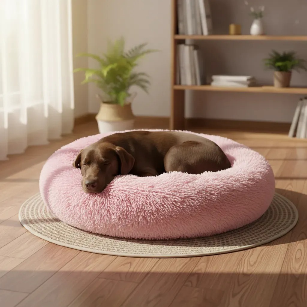 CAMINHA  DONUT  NUVEM PET CAMA PELÚCIA REDONDA PREMIUM  CÃES GATO FUNDO ANTIDERRAPANTE CASINHA TOCA