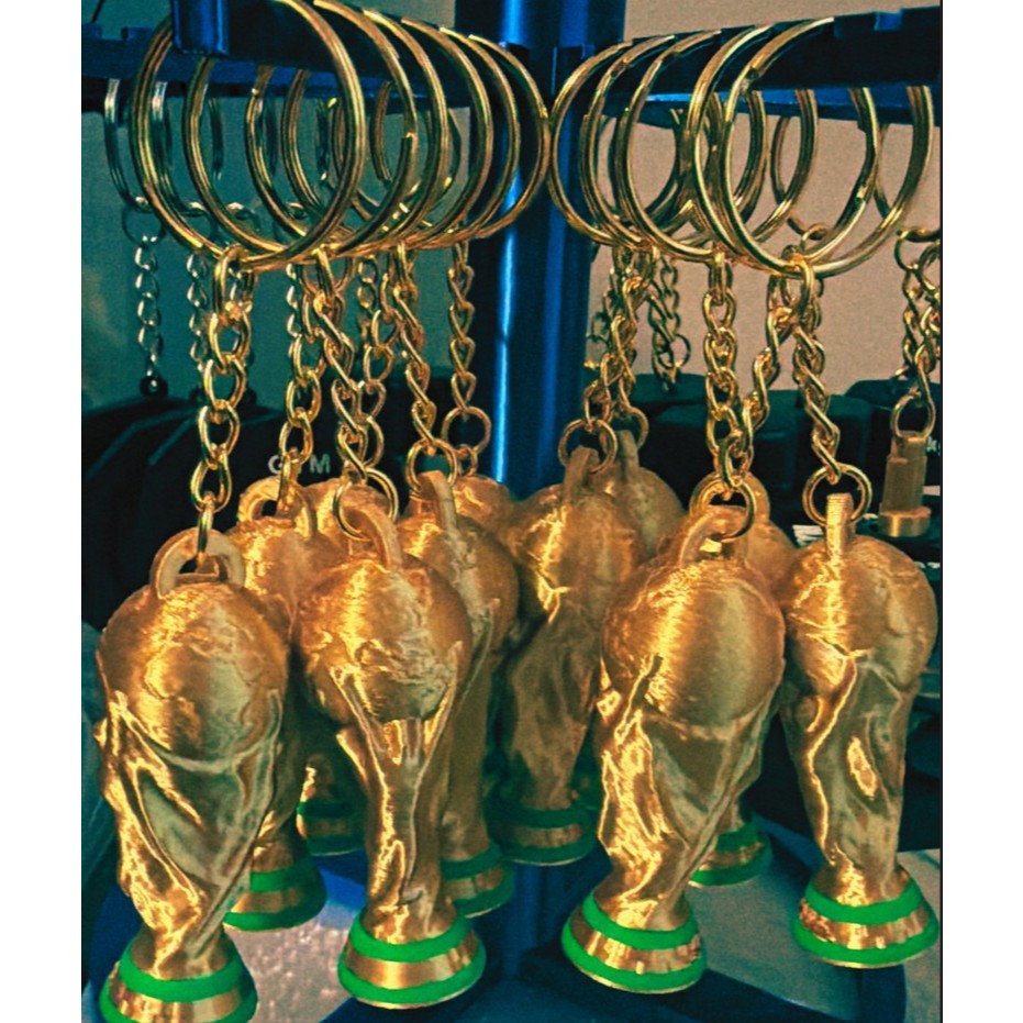 Kit 10 Chaveiros Mini Taça Copa Do Mundo Impressão 3D Atacado Lembrancinha