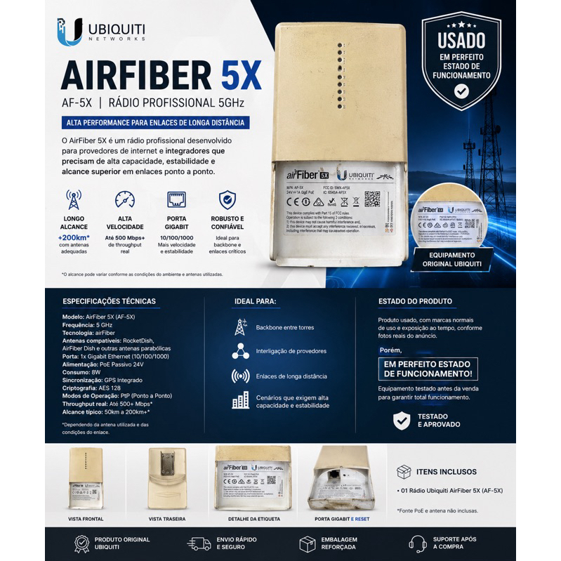 UBIQUITI AIRFIBER 5X (AF-5X)