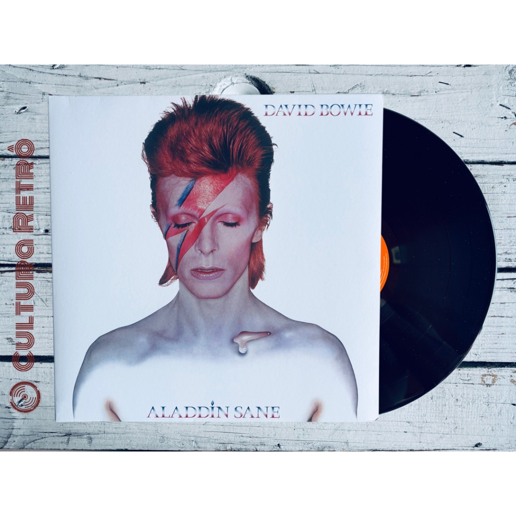 LP ALADDIN SANE DAVID BOWIE 2015( LACRADO/ PRETA) JEAN GENIE