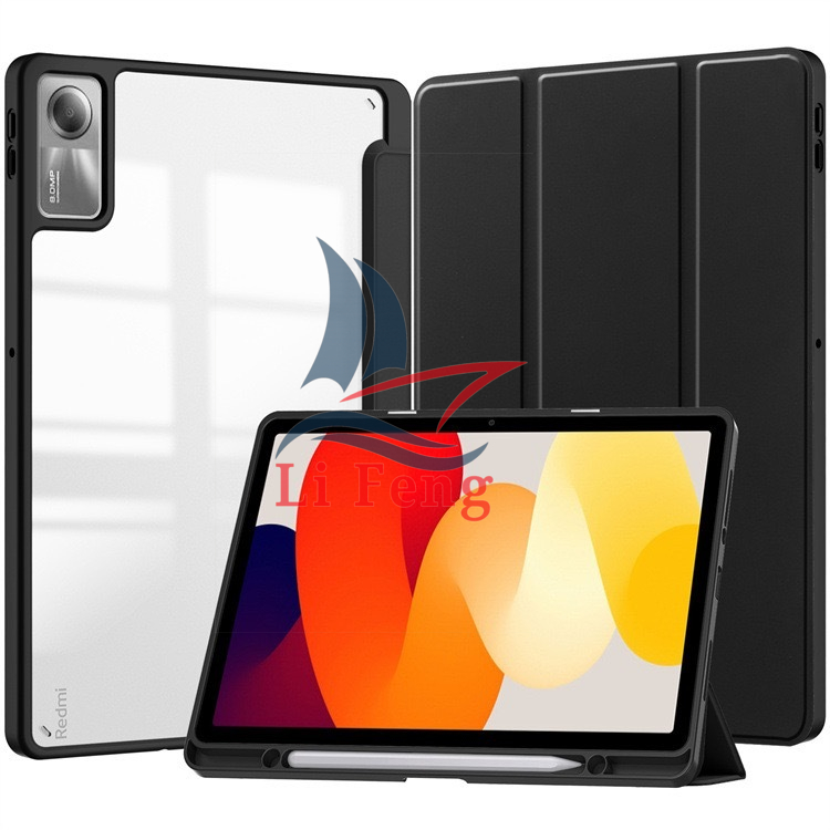 Capa Magnética Acrílica/Mármore Para Xiaomi Redmi Pad SE 11"/ Redmi SE 8.7 Polegadas (2023) Com Suporte Caneta