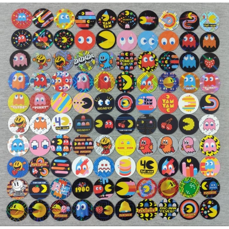 Tazo Pac-Man Sabritas México Coleção Completa Original