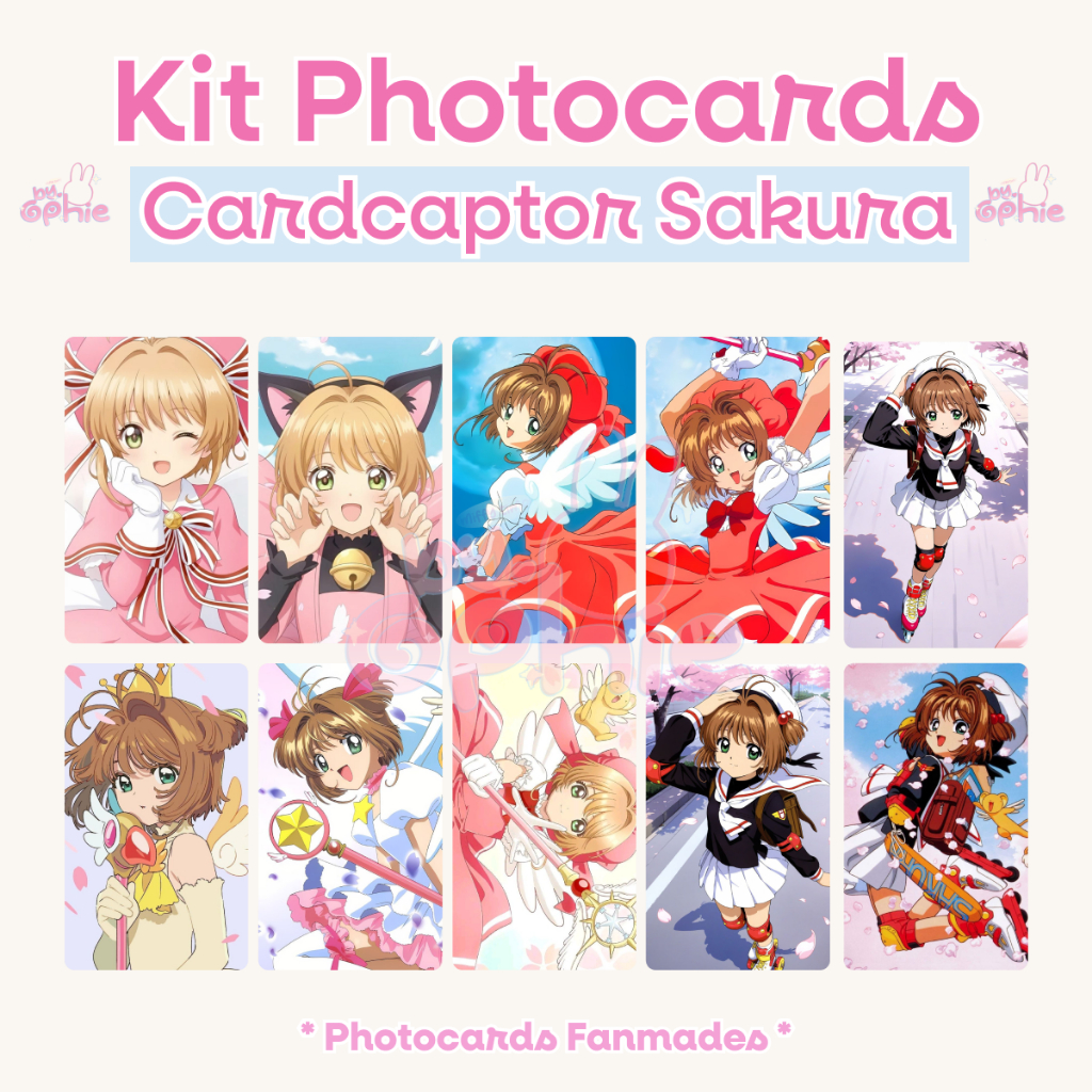Cardcaptor Sakura - Kit 10 Photocards Fanmades Cardcaptor Sakura Anime