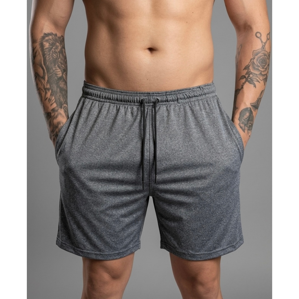 Bermuda Masculina Esportiva Academia Corrida Treino Casual Com Elastano Secagem Rápida Premium