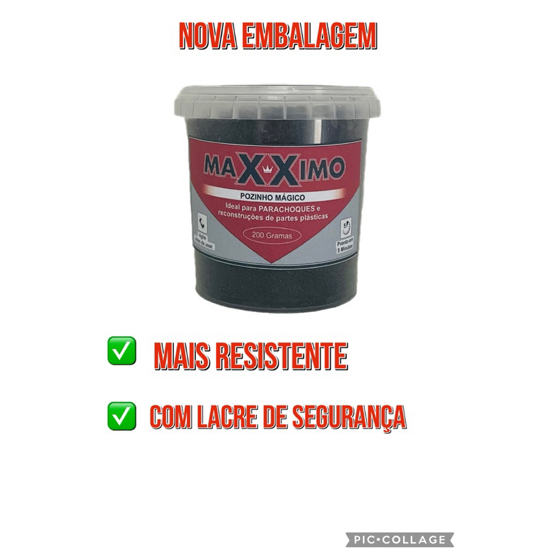 Solda Plástica reparo Parachoque 200g - Maxximo solda fria