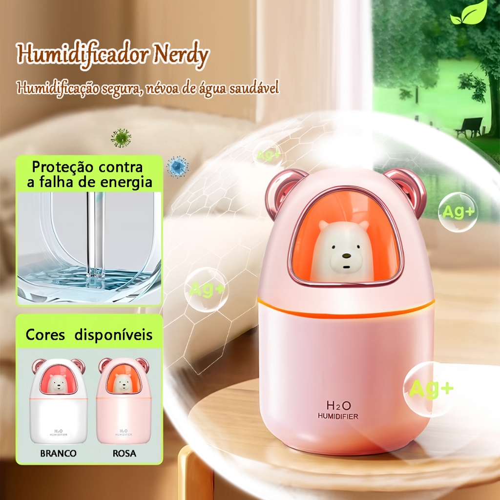 Mini Umidificador De Ar E Aromatizador 420ml LED Humidificador De Ambiente Egg Difusor De Aromas Usb Para Casa