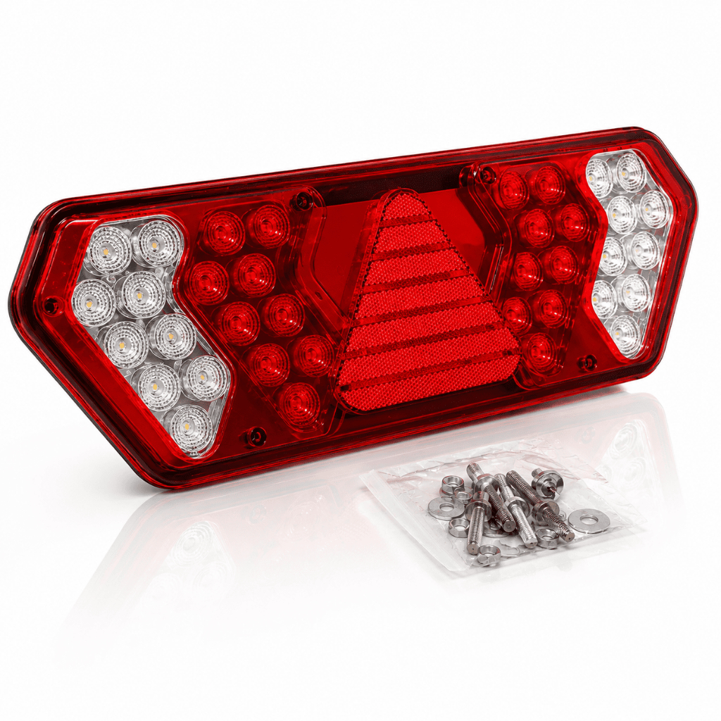 Lanterna Traseira LED Carreta Guerra Caminhão ASX 12V 24V Universal