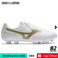 Chuteira Campo Mizuno Regent Club MD Original com Nota Fiscal e Garantia