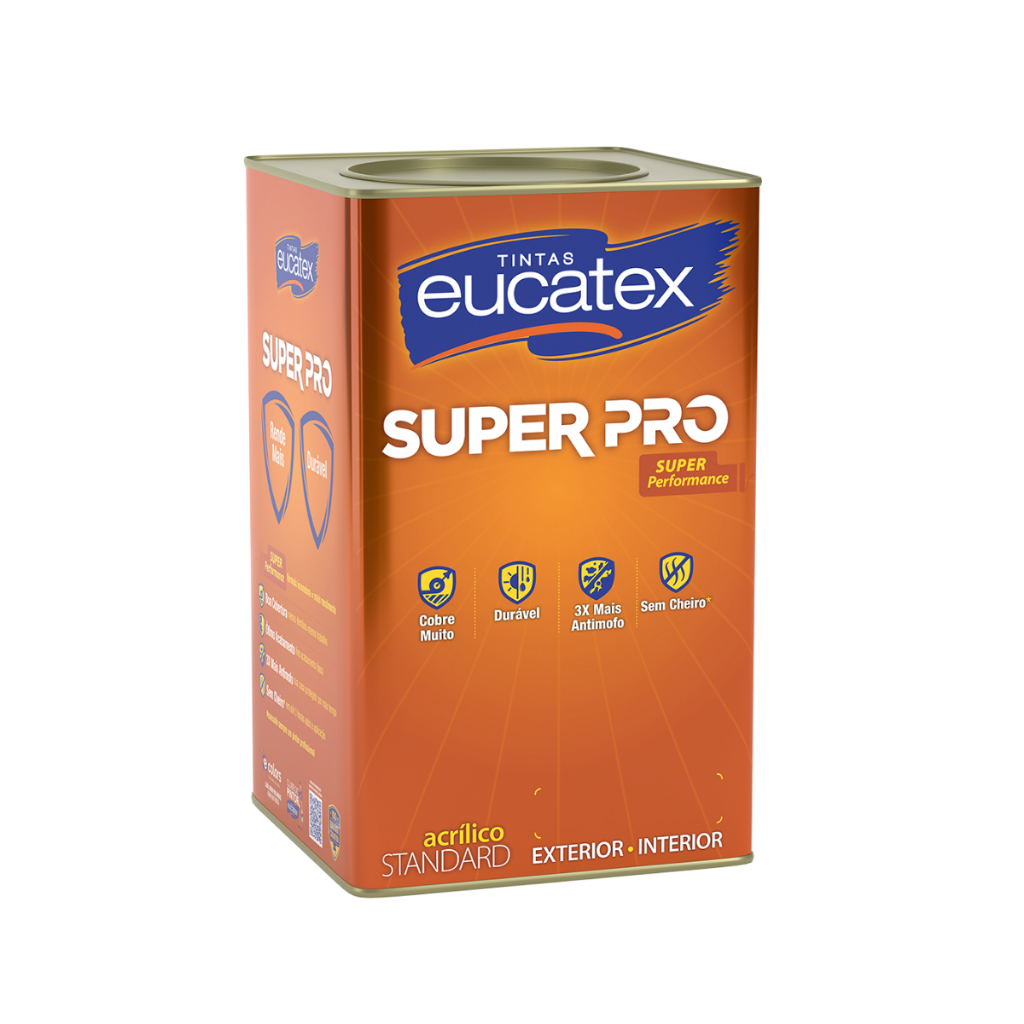 Tinta Super Pro Semi Brilho Sem Cheiro 3x Mais Antimofo 18 Llts Cores